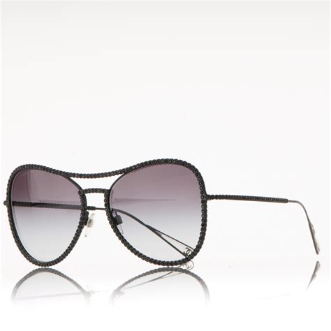 chanel 71108 sunglasses|CHANEL Crystal Aviator Sunglasses 71108 Black .